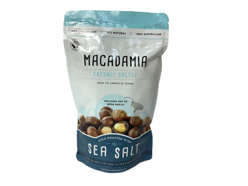 Macadamias in Shell Salted and No Salt Varieties