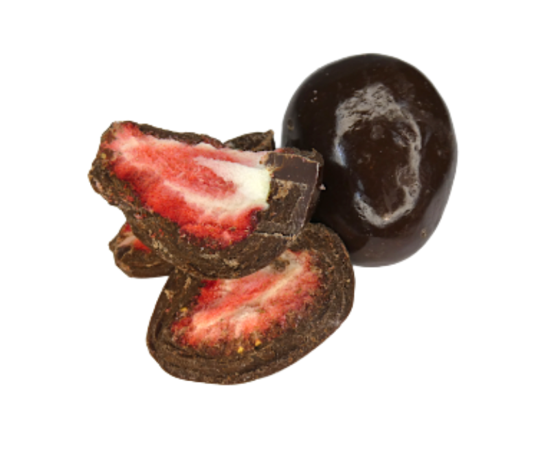 Chocolate Coated Freeze Dried Strawberries