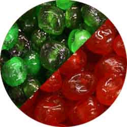 Cherries Glaced (Red/Green)